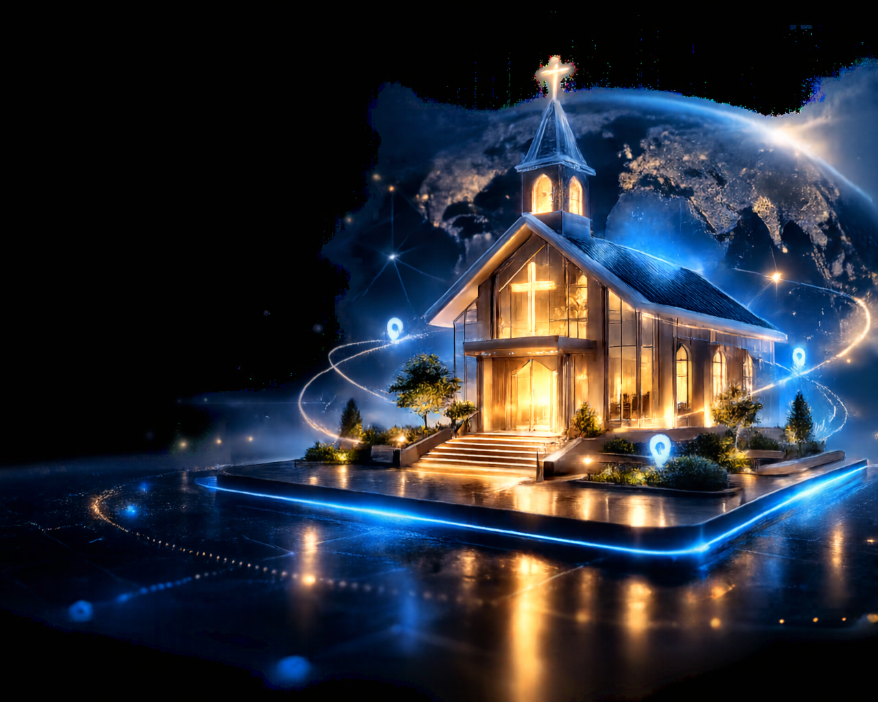Church Of The Open Bible Office-Parsonage